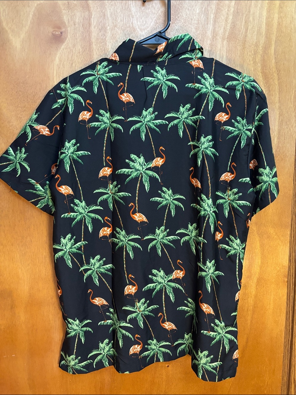 Rima Beachworld Tropical Flamingo Short-Sleeve Button-Down Casual Shirt - Picture 5 of 5
